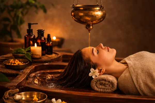Shirodhara Ayurvedic treatment for stress and anxiety in Sharjah